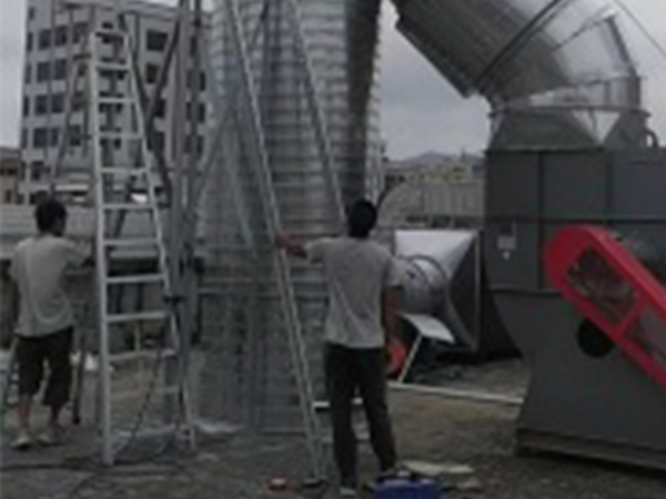 湛江某塑膠公司廢氣處理設(shè)備安裝項目